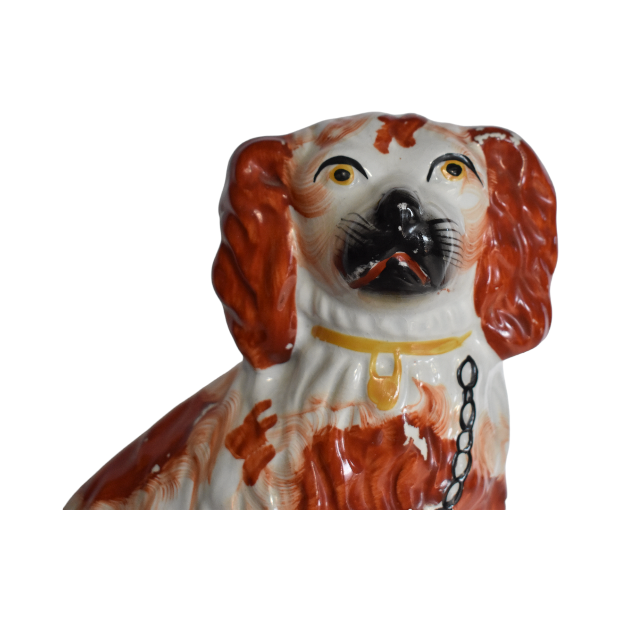 No. 1027 Elizabeth & Edward the Red and White Staffordshire Spaniels and Their Portraits