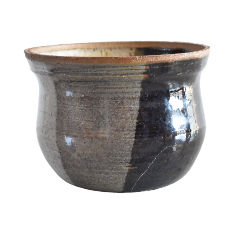 Vintage Stoneware Pottery Cachepot