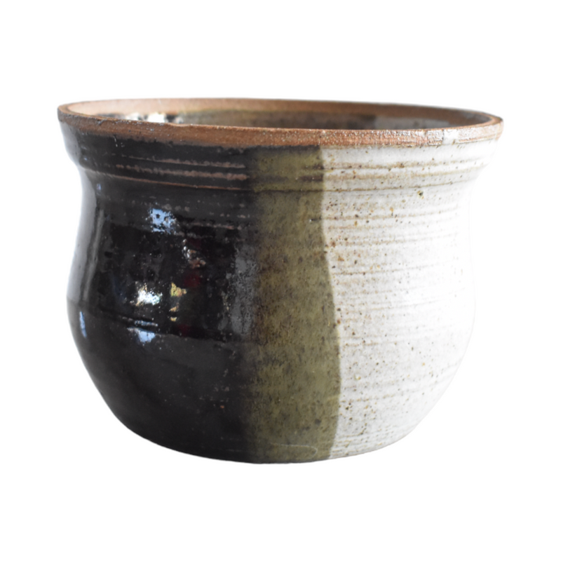 Vintage Stoneware Pottery Cachepot