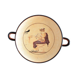 Vintage Greek Apollonia Footed Bowl Kylix