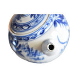 19th-Century Chinese Blue Underglaze Teapot