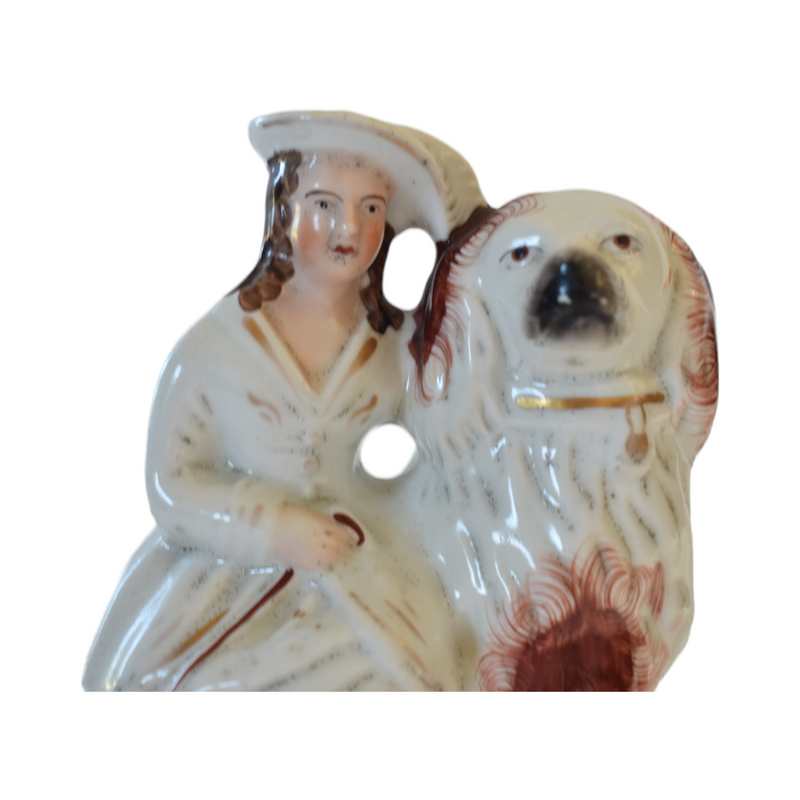 Arabella the Shepherdess and Leopold the Staffordshire Dog and Their Portrait