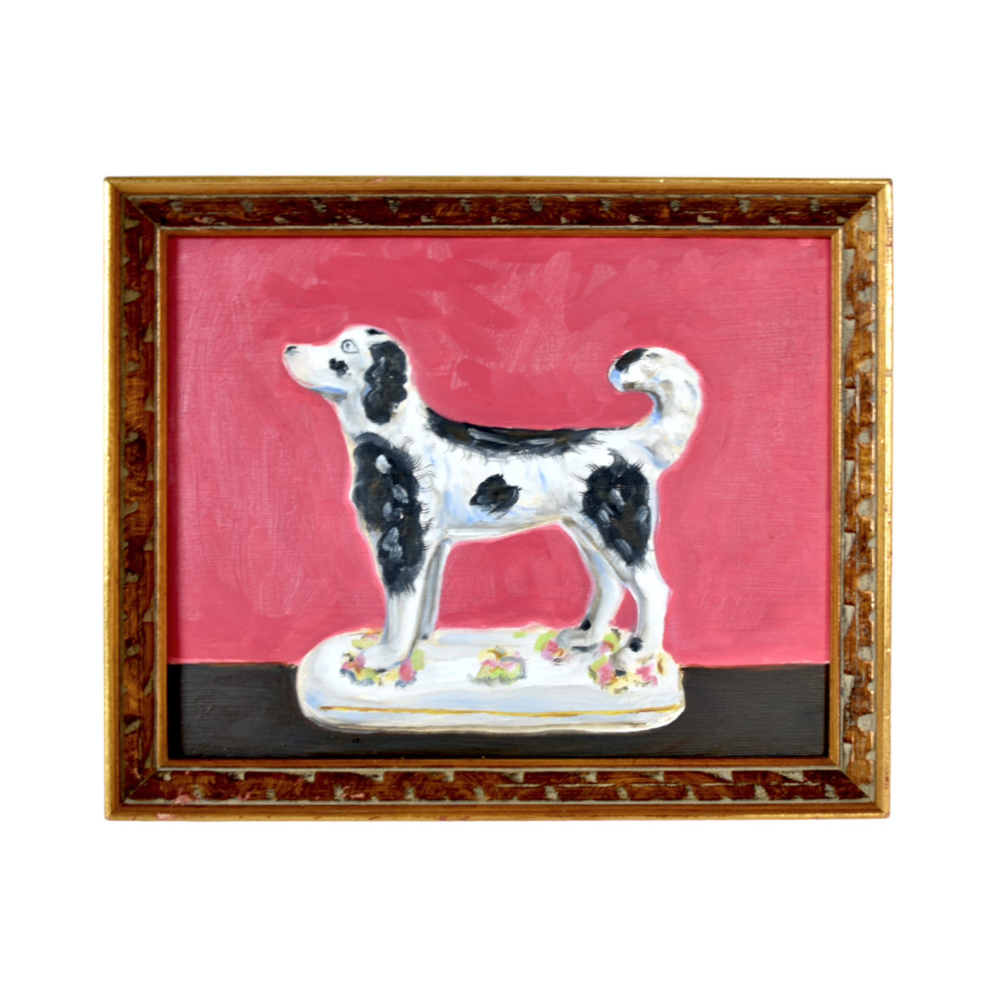 Morris the Black & White Staffordshire Water Spaniel Dog Portrait