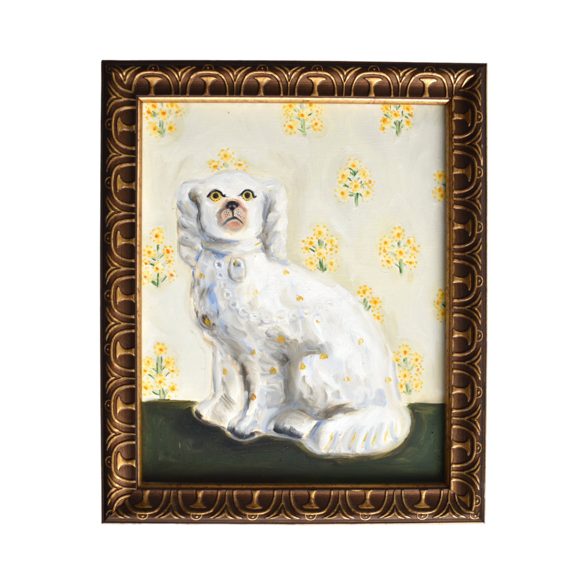 No. 1039 Percy & Primrose the White Staffordshire Dogs and Their Portraits