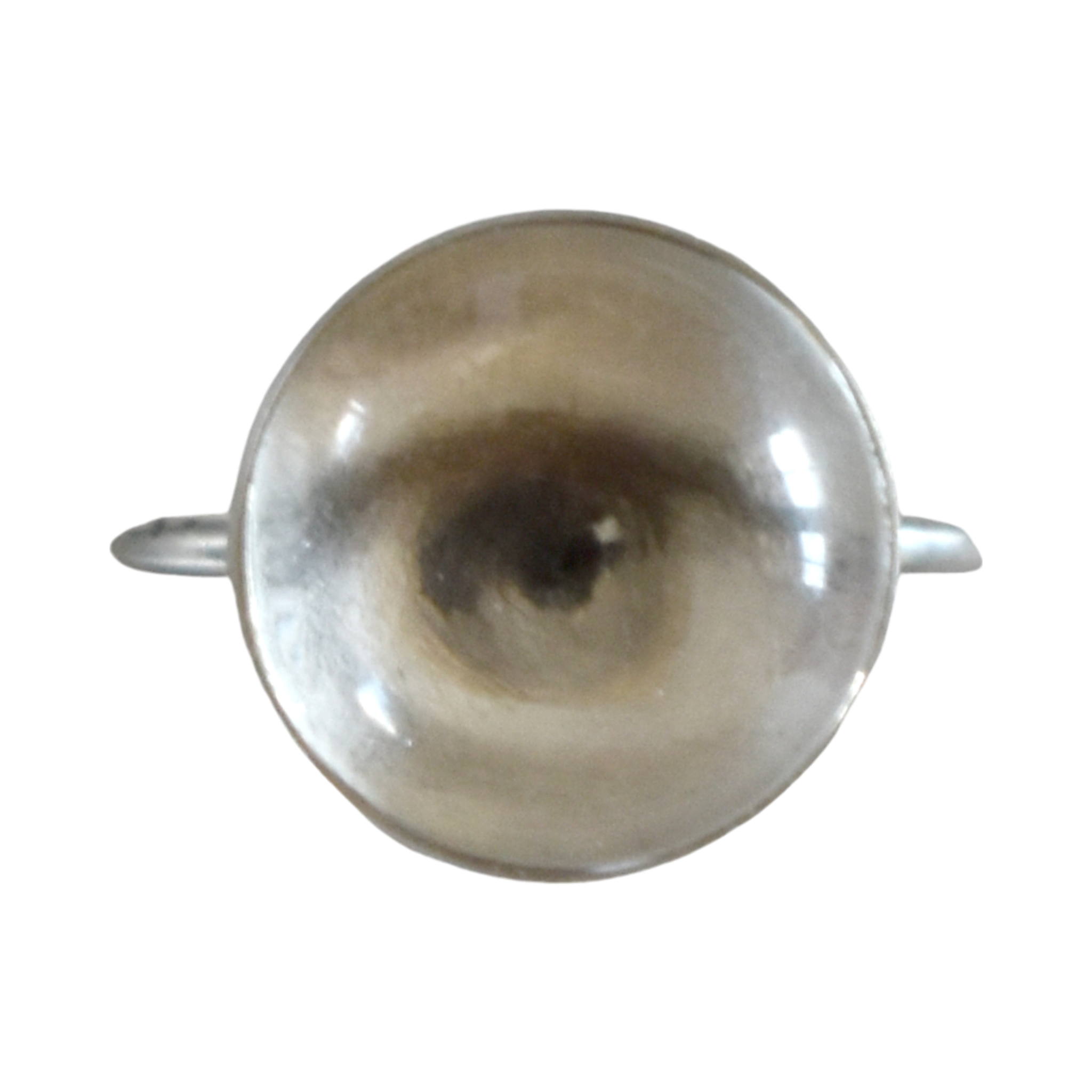 No. 2160 Lover's Eye Round Sterling Silver Ring