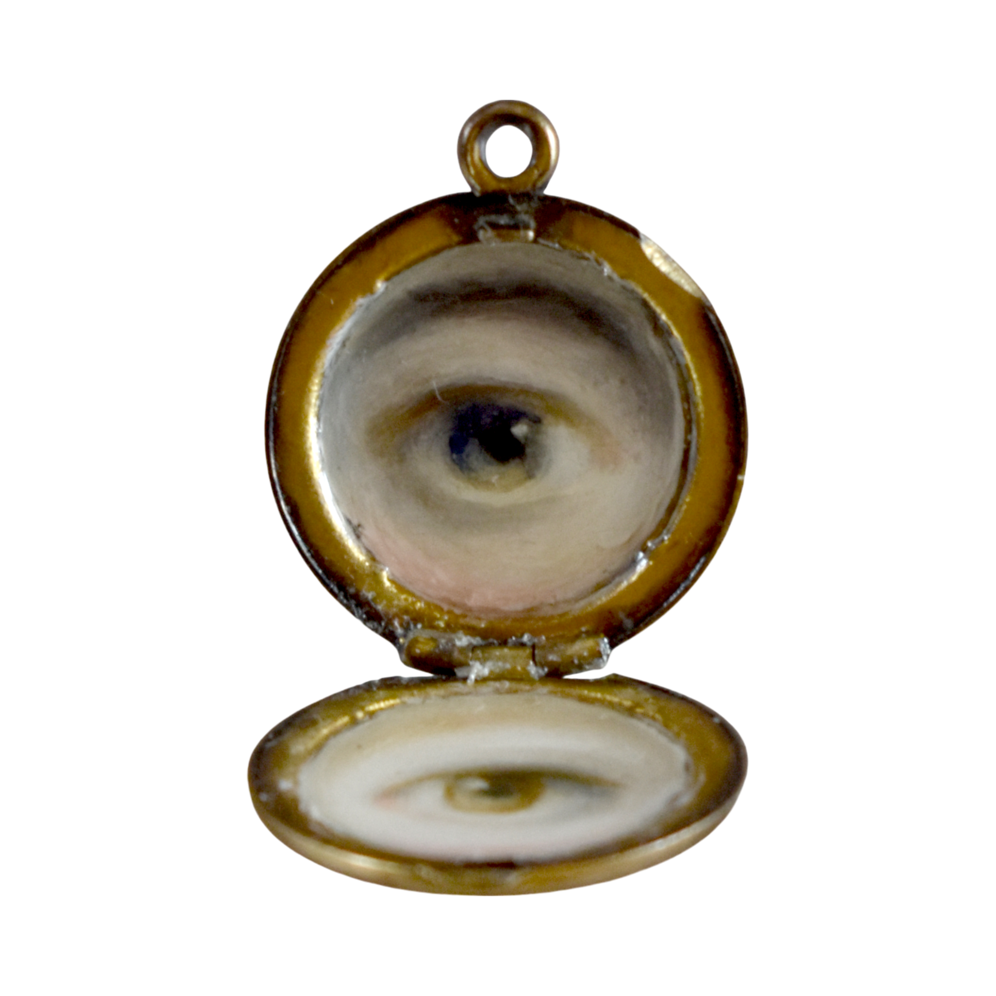 No. 2182 Double Lover's Eye Round Pendant Locket