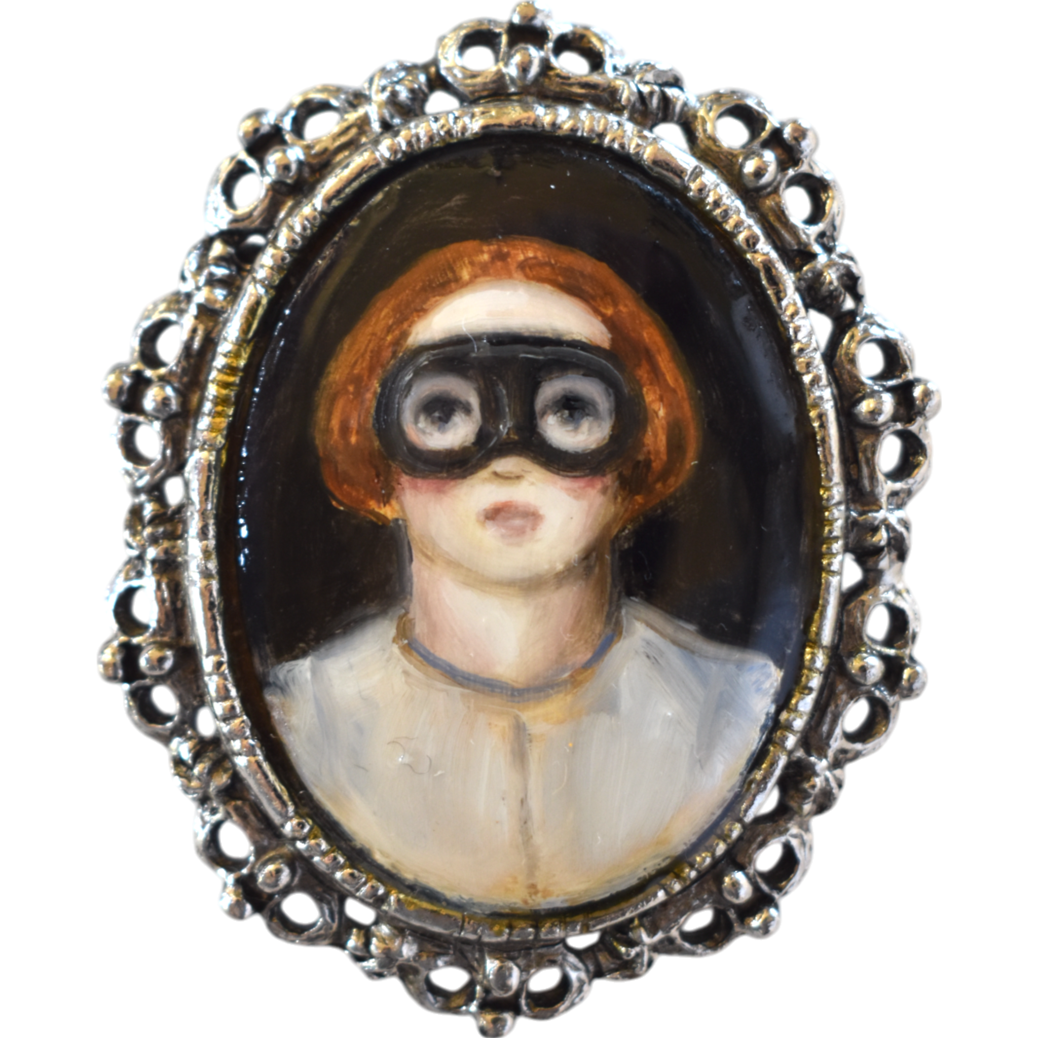 No. 2448 "Greta" Portrait Pendant-Brooch