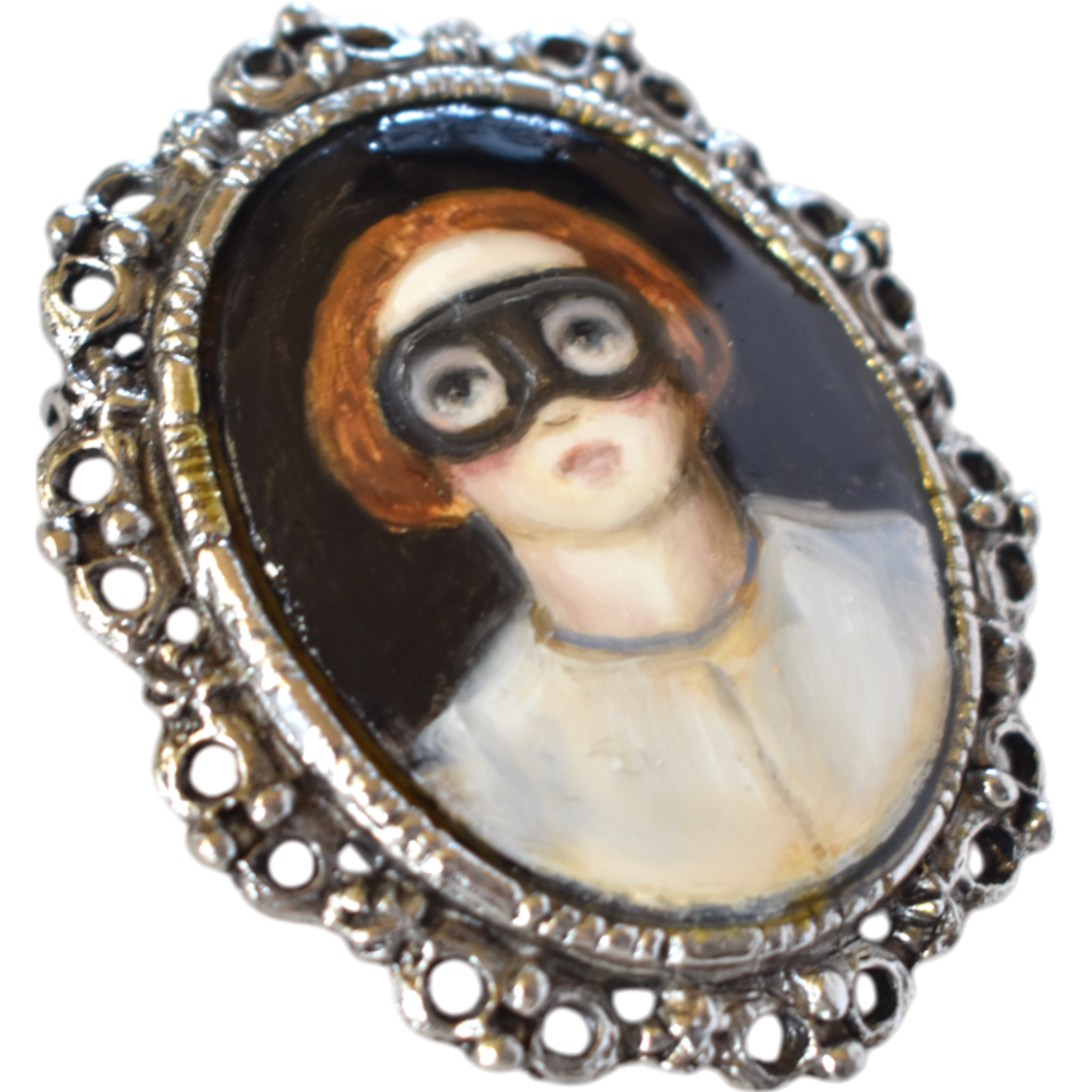 No. 2448 "Greta" Portrait Pendant-Brooch