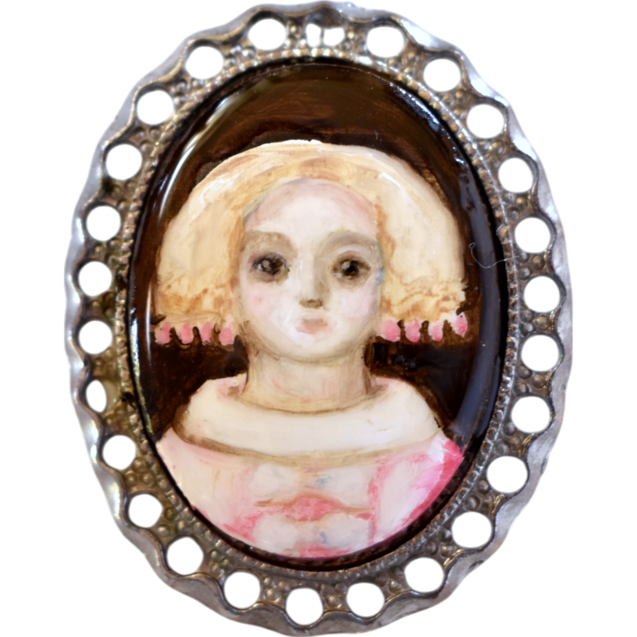 No. 2460 "Matilda" Portrait-Brooch