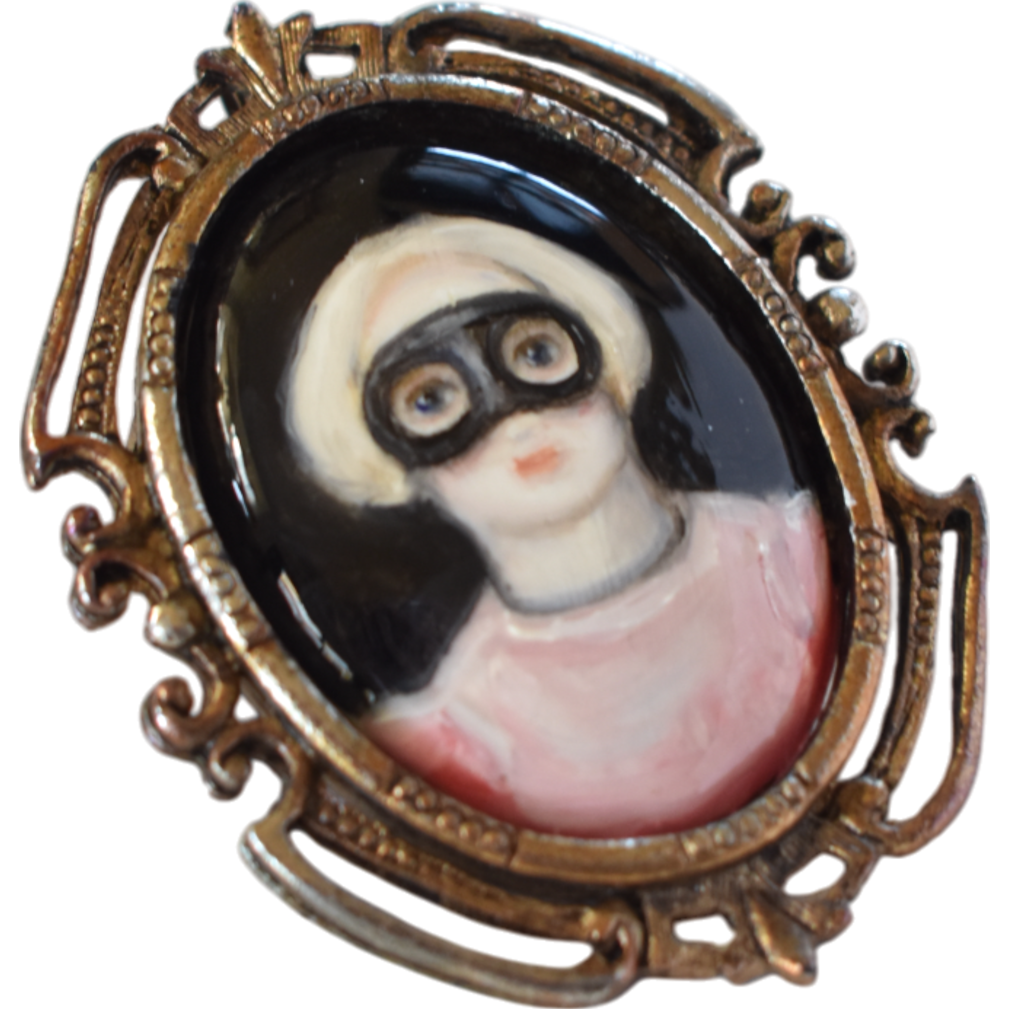 No. 2447 "Clorinda" Portrait Pendant Brooch