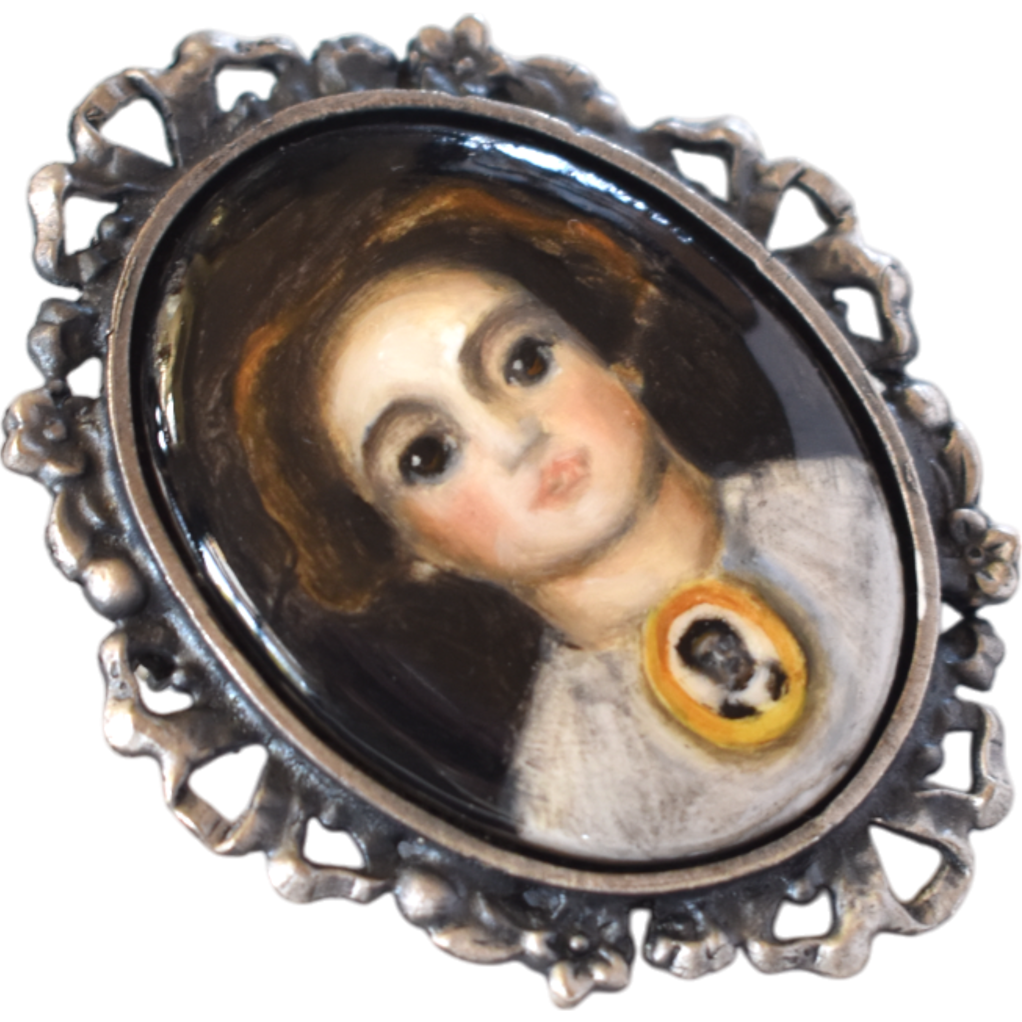 No. 2336 "Sabina" Portrait Brooch