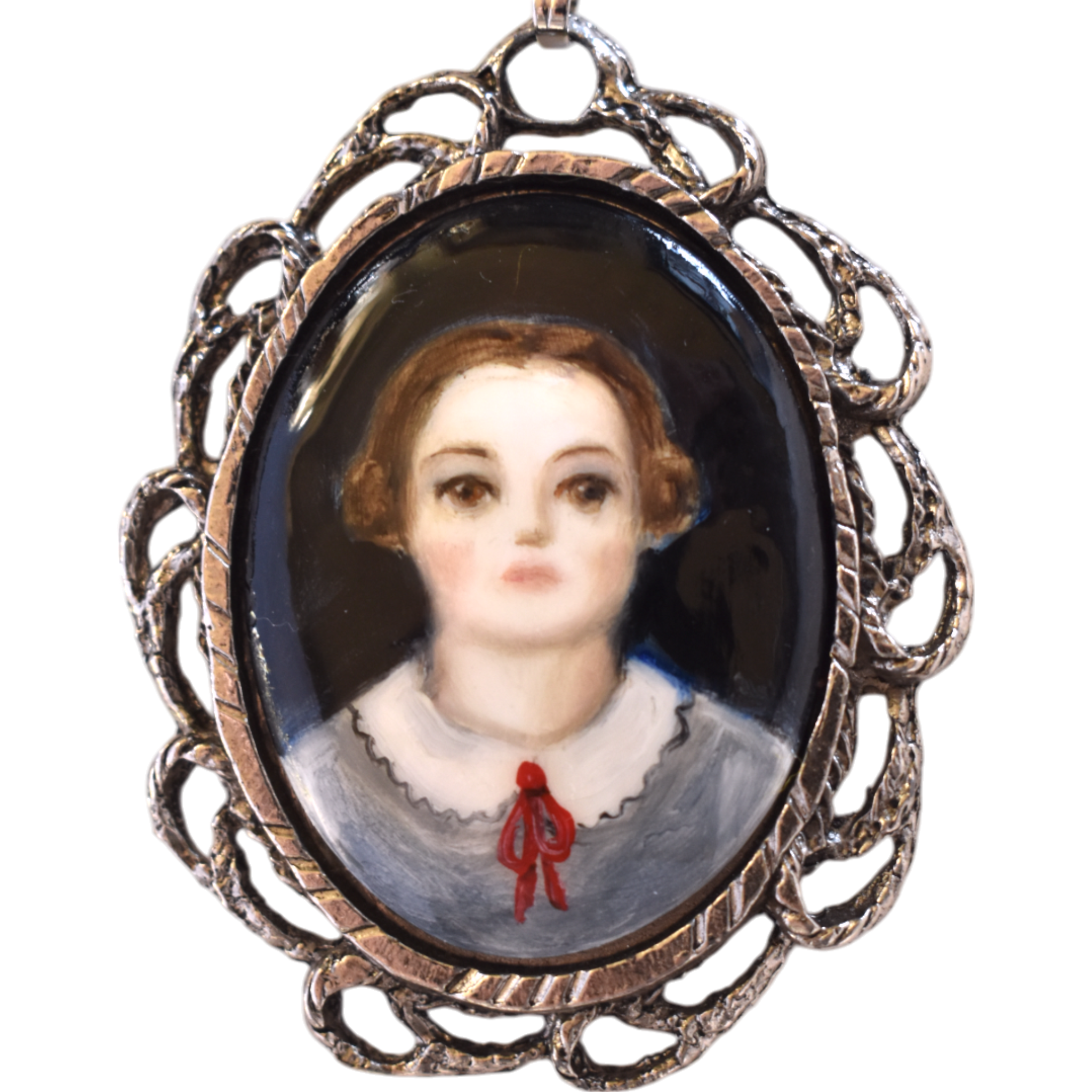 No. 2453 "Eloise" Portrait Pendant Necklace