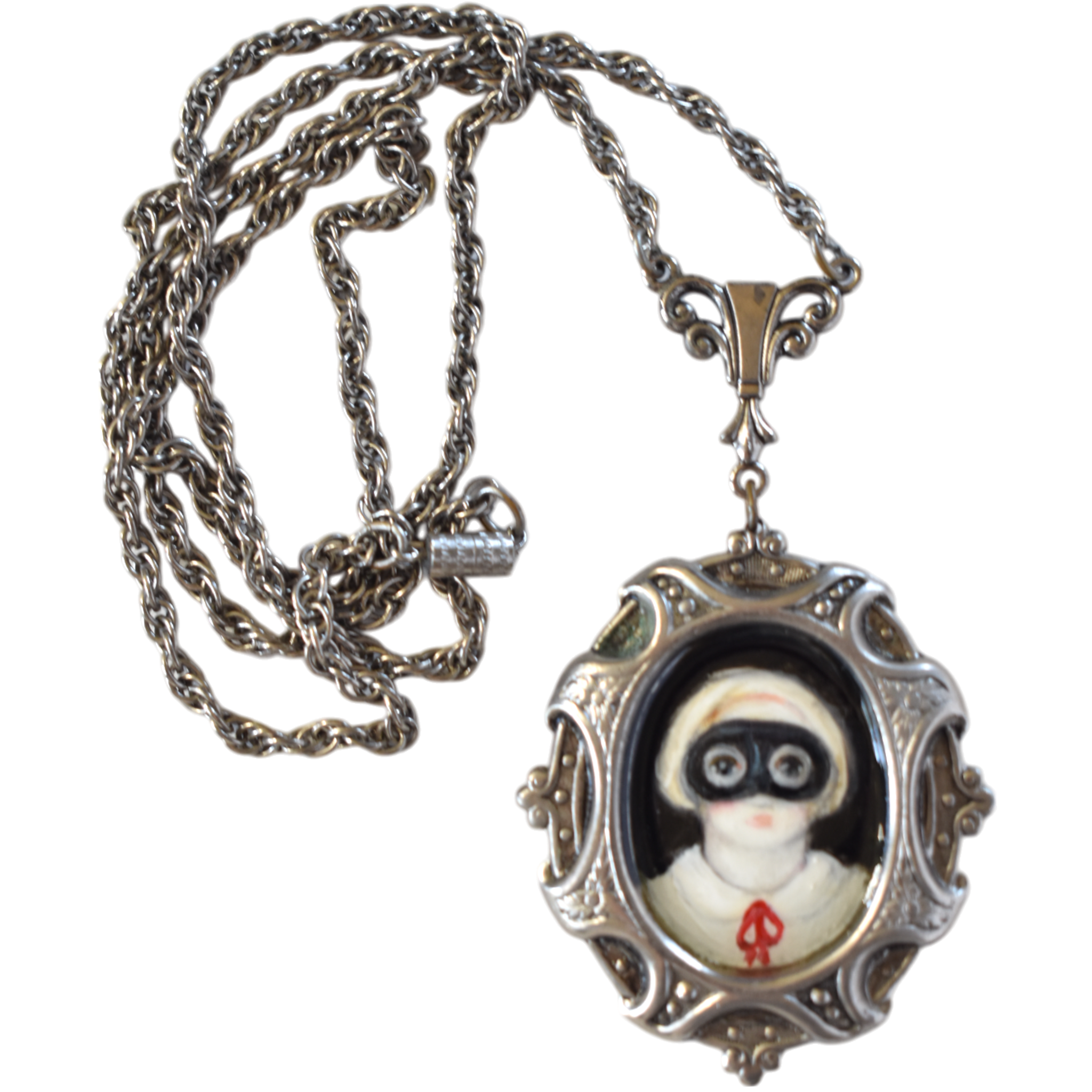 No. 2451 "Josephine" Portrait Pendant Necklace