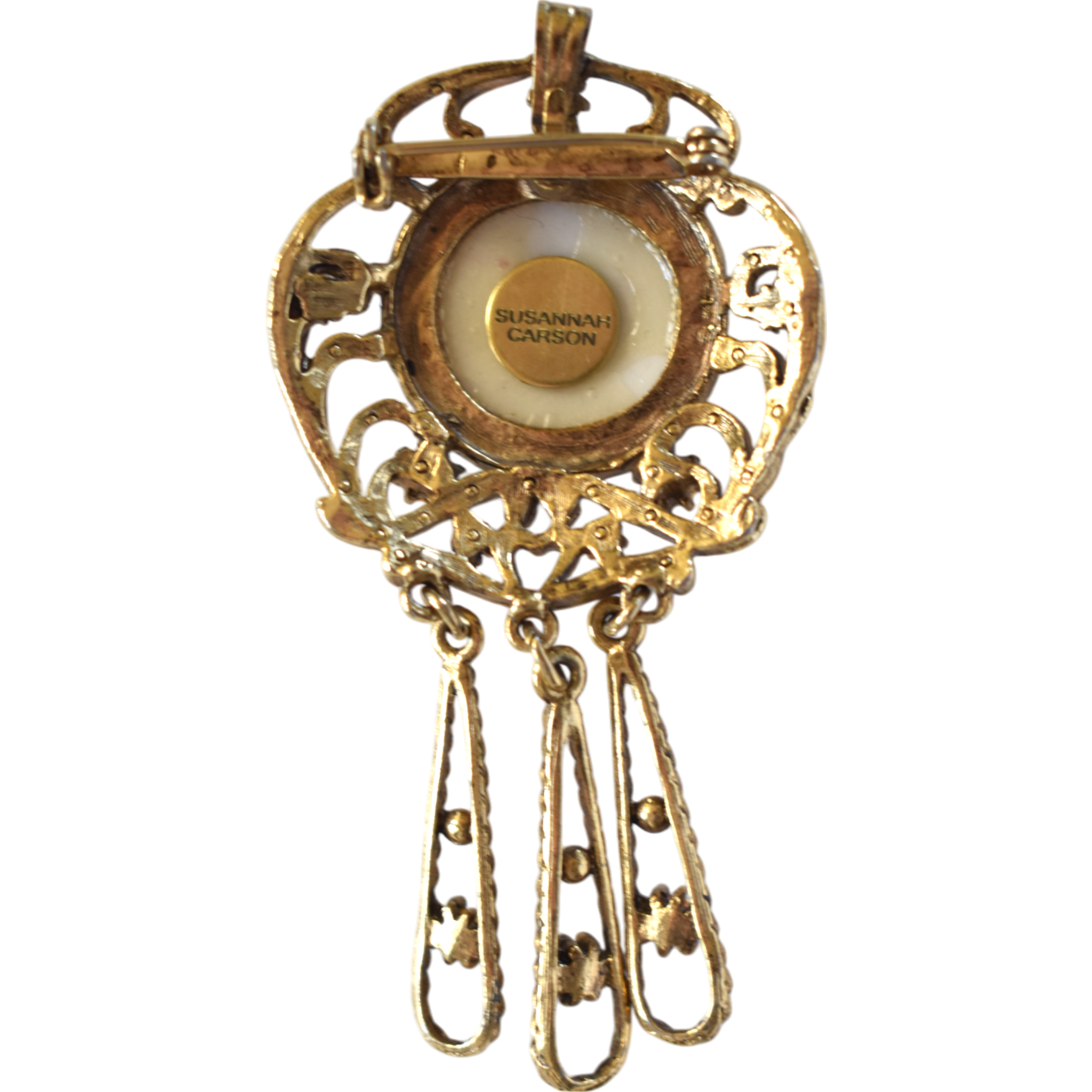 No. 2610 Lover's Eye Art Nouveau Conversion Brooch-Pendant