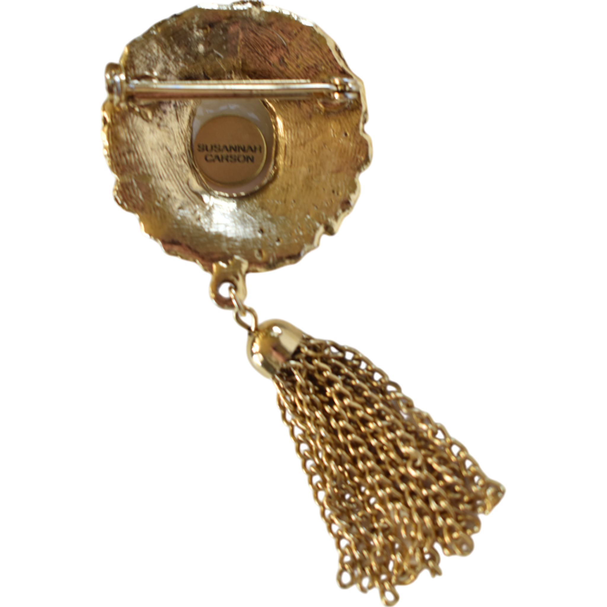 No. 2271 Lover's Eye Oval Tassel Brooch