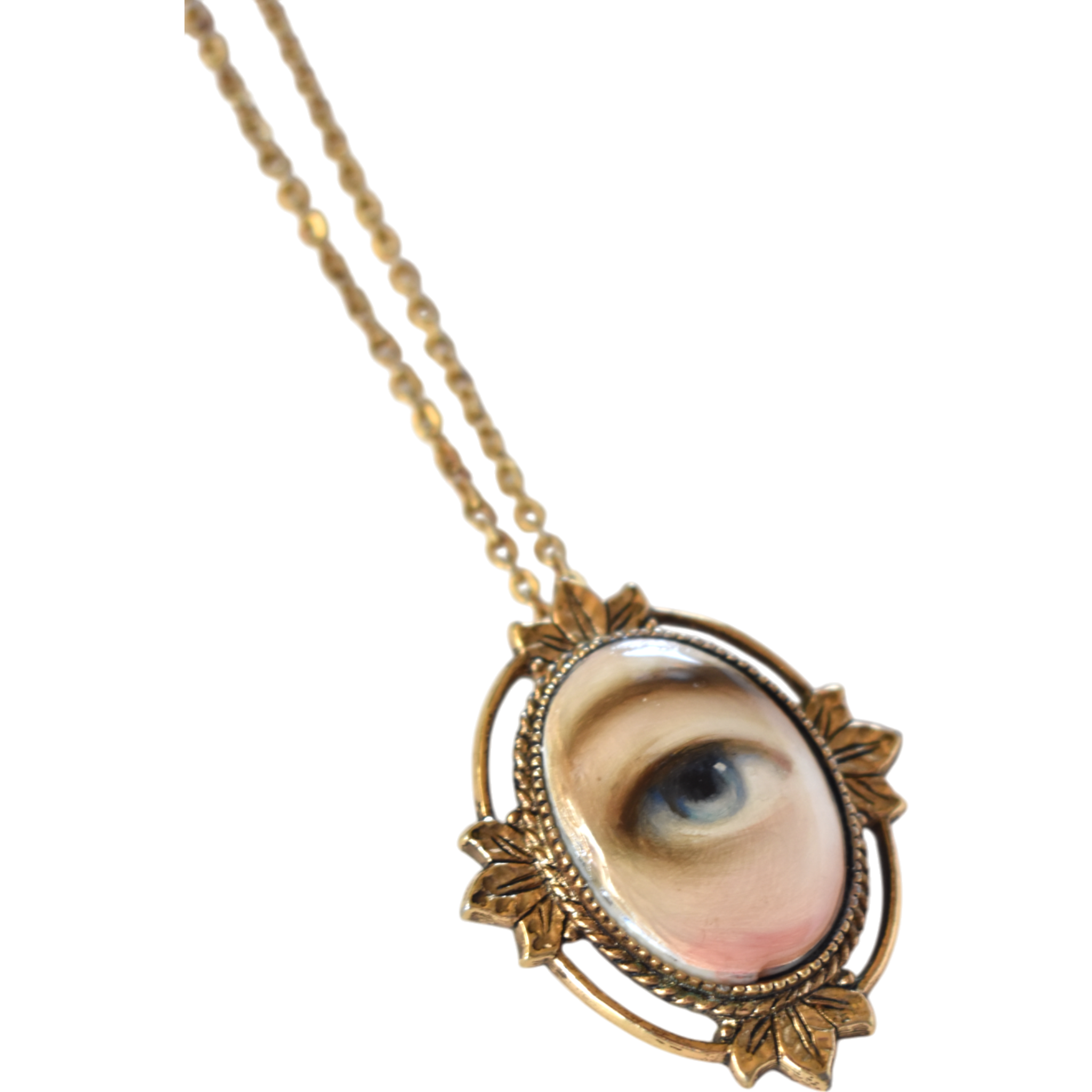 No. 2612 Lover's Eye Foliate Pendant Necklace