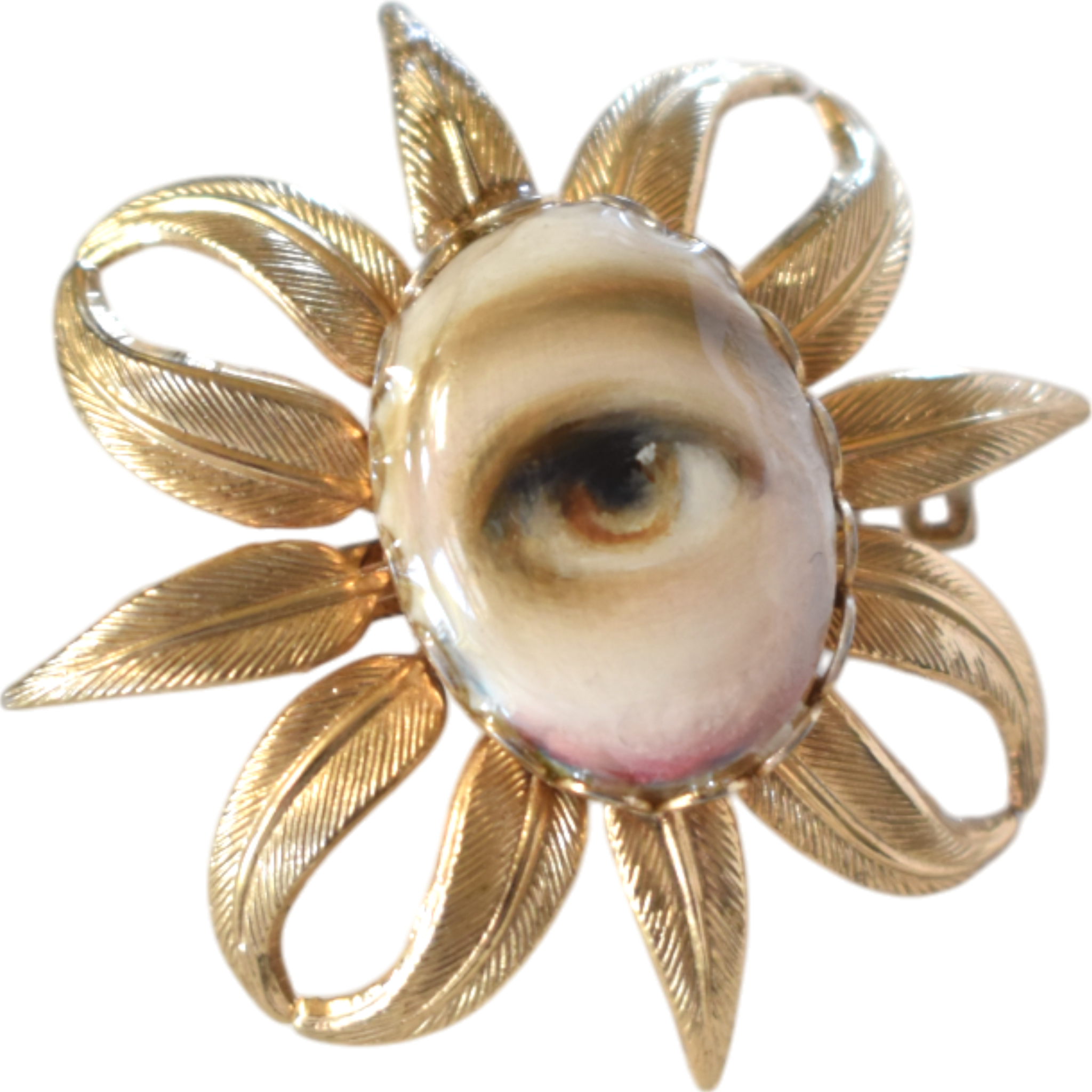 No. 2602 Lover's Eye Leaf Brooch