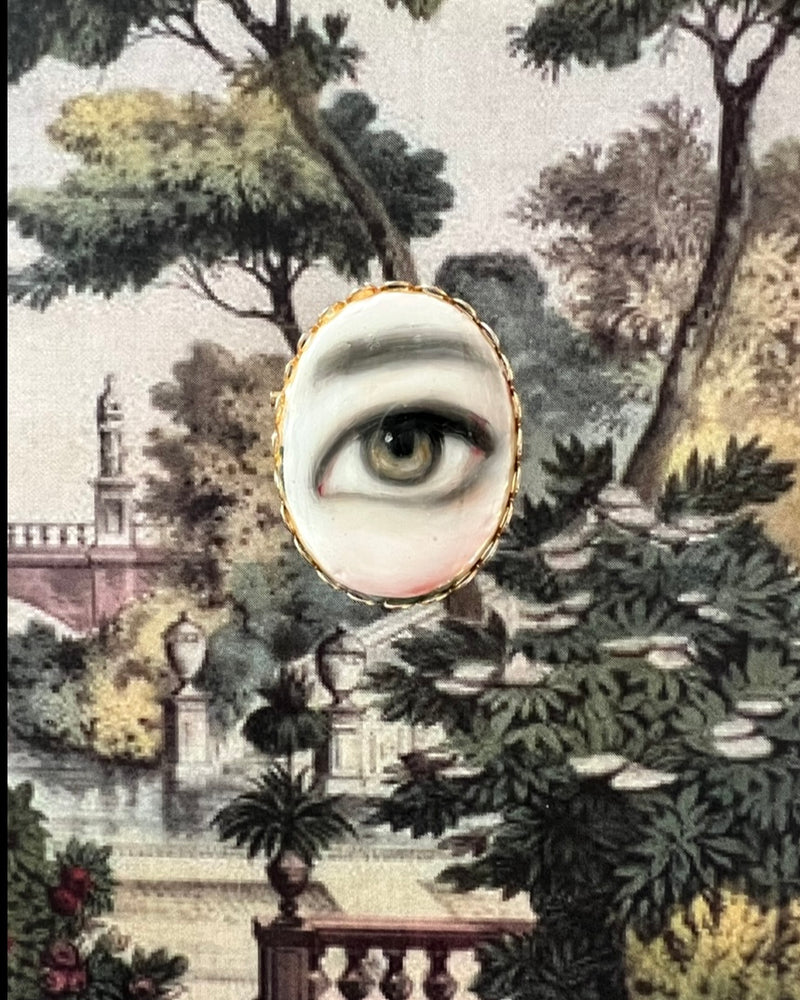 "Liang" - Lover's Eye Oval Brooch