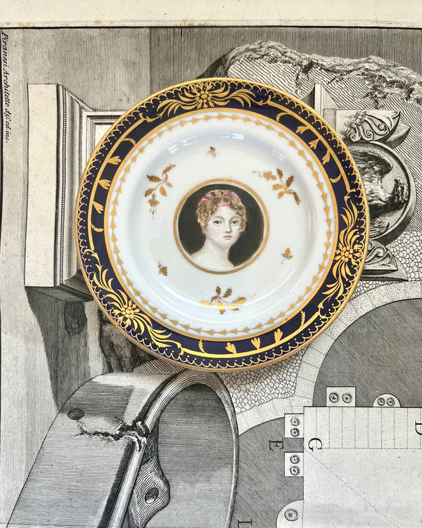 Miniature Portrait Plate: "Elspeth Received a Dazzling Five Offers of Marriage in One Night"