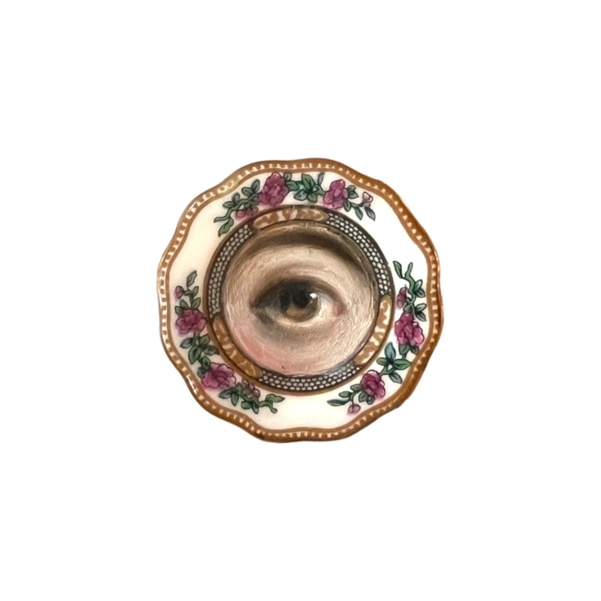 No. 3632 Miniature Lover's Eye Plate Brooch