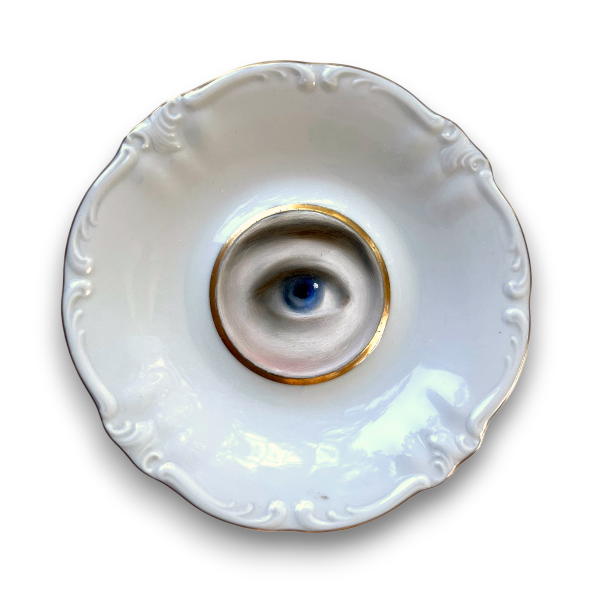 No. 3643 Lover's Eye Painting on a Winterling Plate