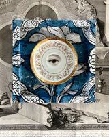 Frame No. 9 - Dominoterie Tulipe Bleue (8" for plates 4.25"-6")