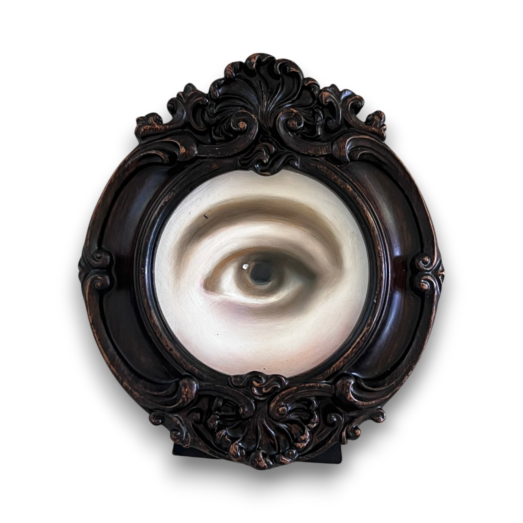 No. 3716 Lover's Eye Painting in a Rococo Frame