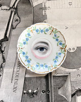 Lover's Eye Painting on a French Forget-Me-Nots Garland Plate