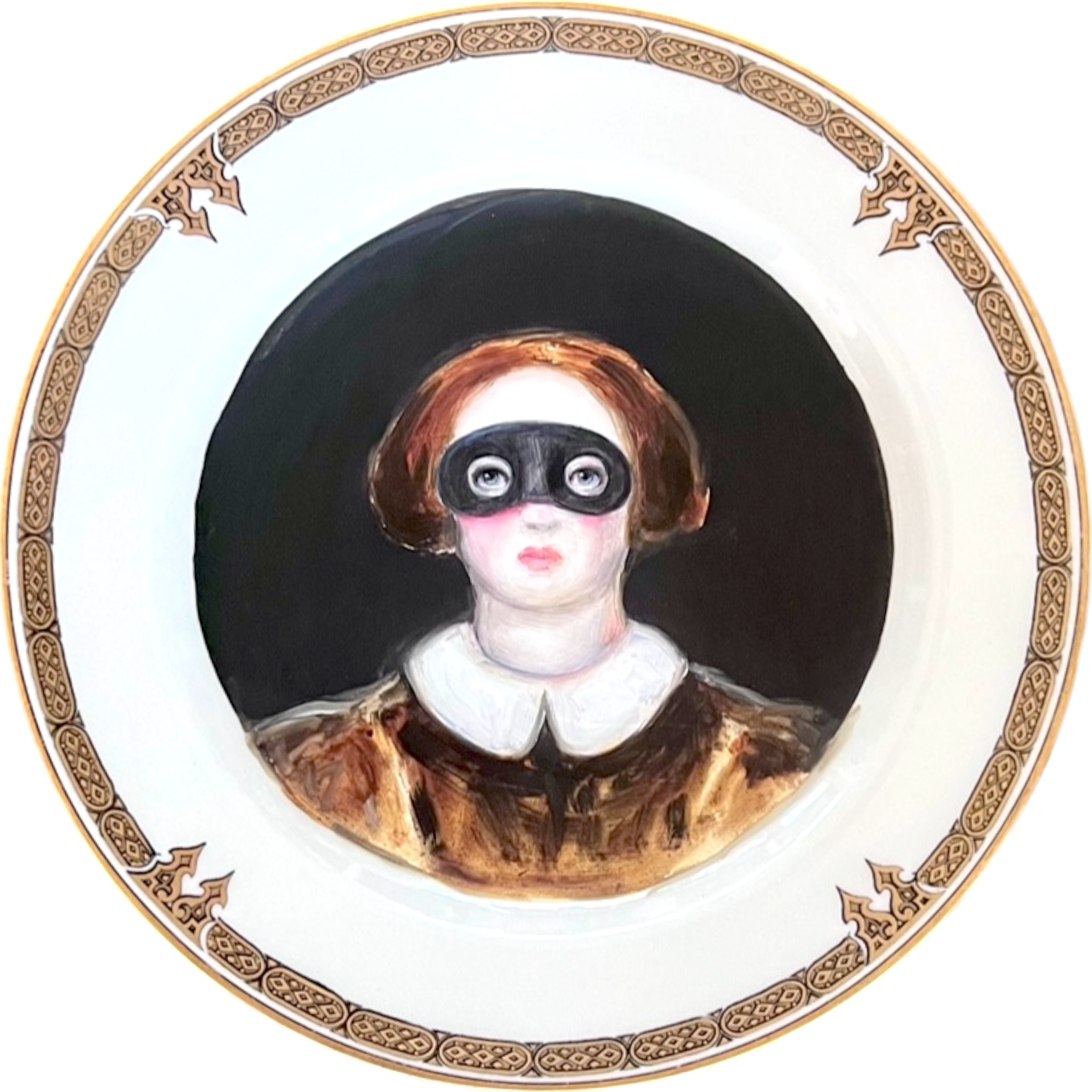 No. 2253 "Mathilda Was Not Above a Little Mischief" Portrait Plate