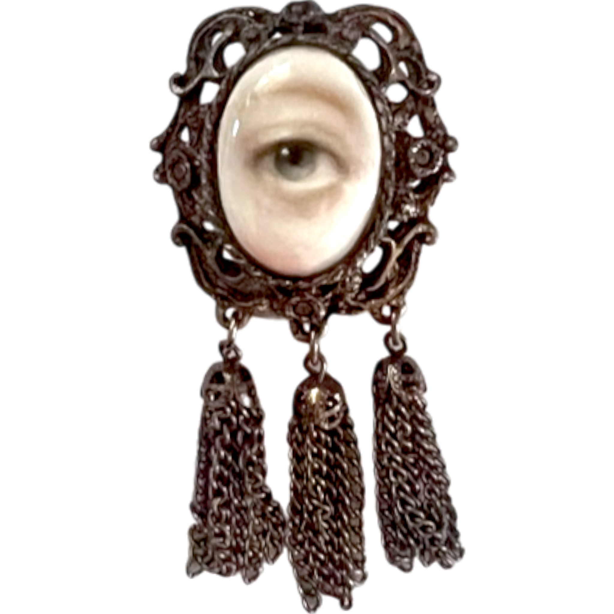 No. 1942 Lover's Eye Brooch with Tassels