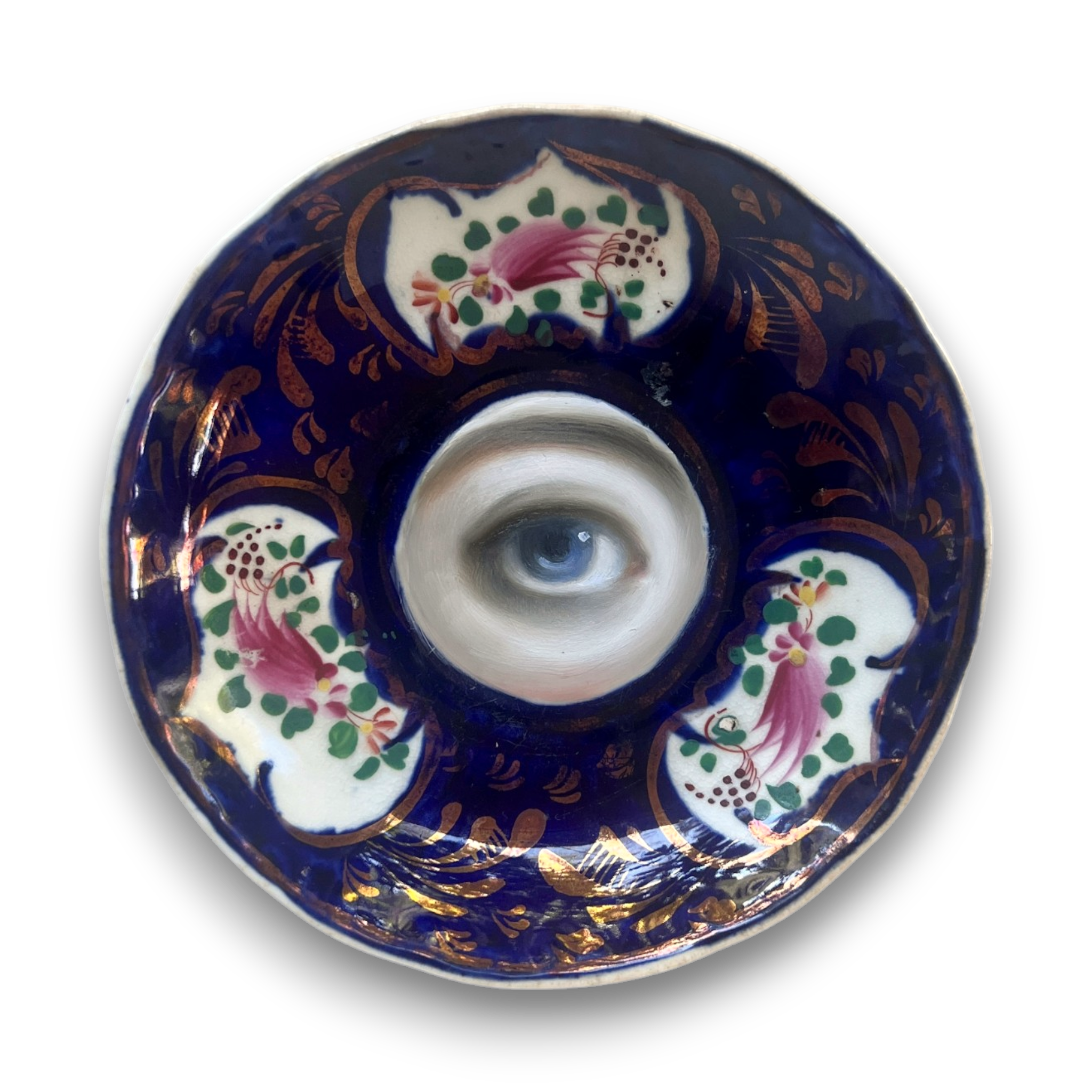 No. 3757 Lover’s Eye Painting on a Gaudy Welsh Plate