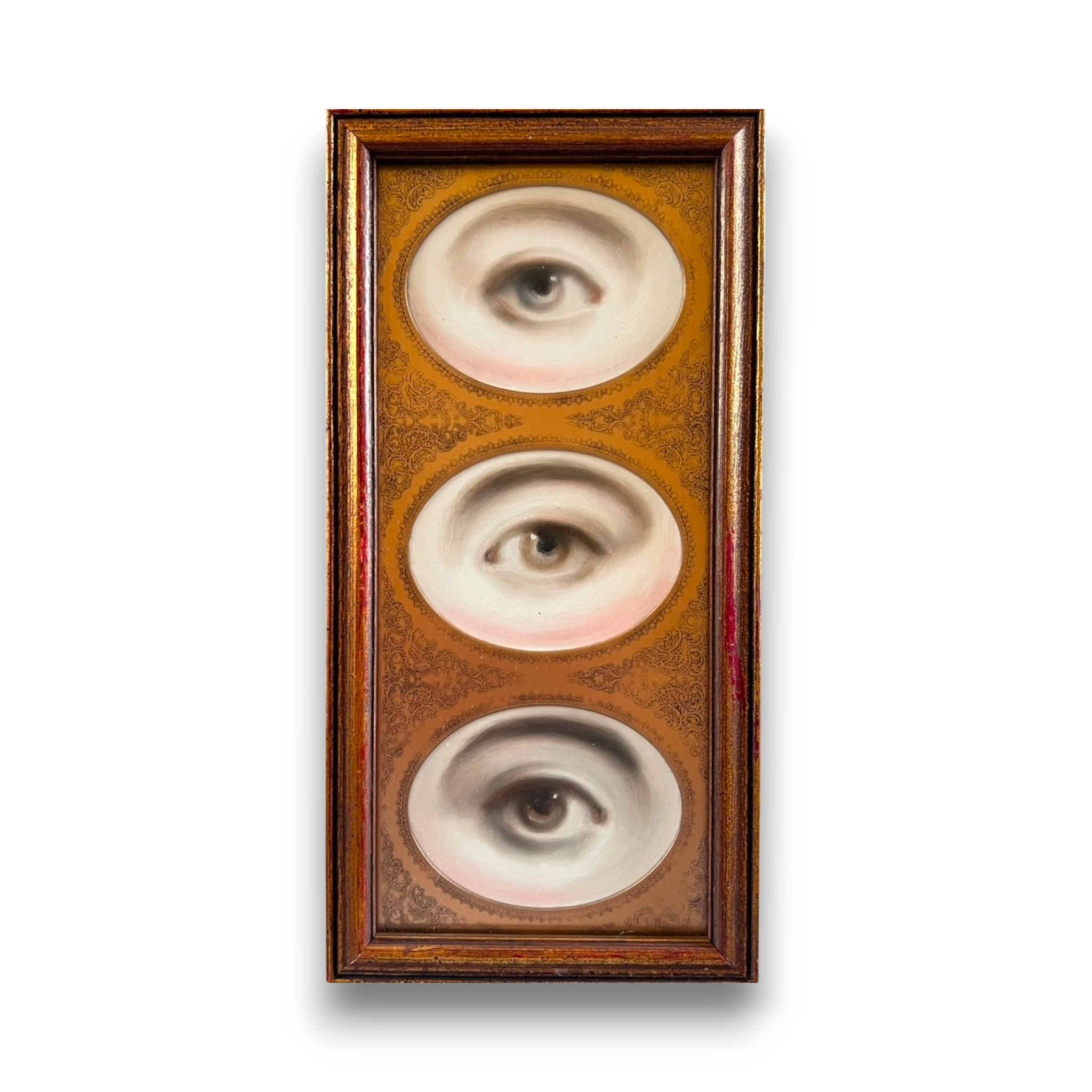 No. 2814 Lover's Eye Painting in a Triple Gold Frame
