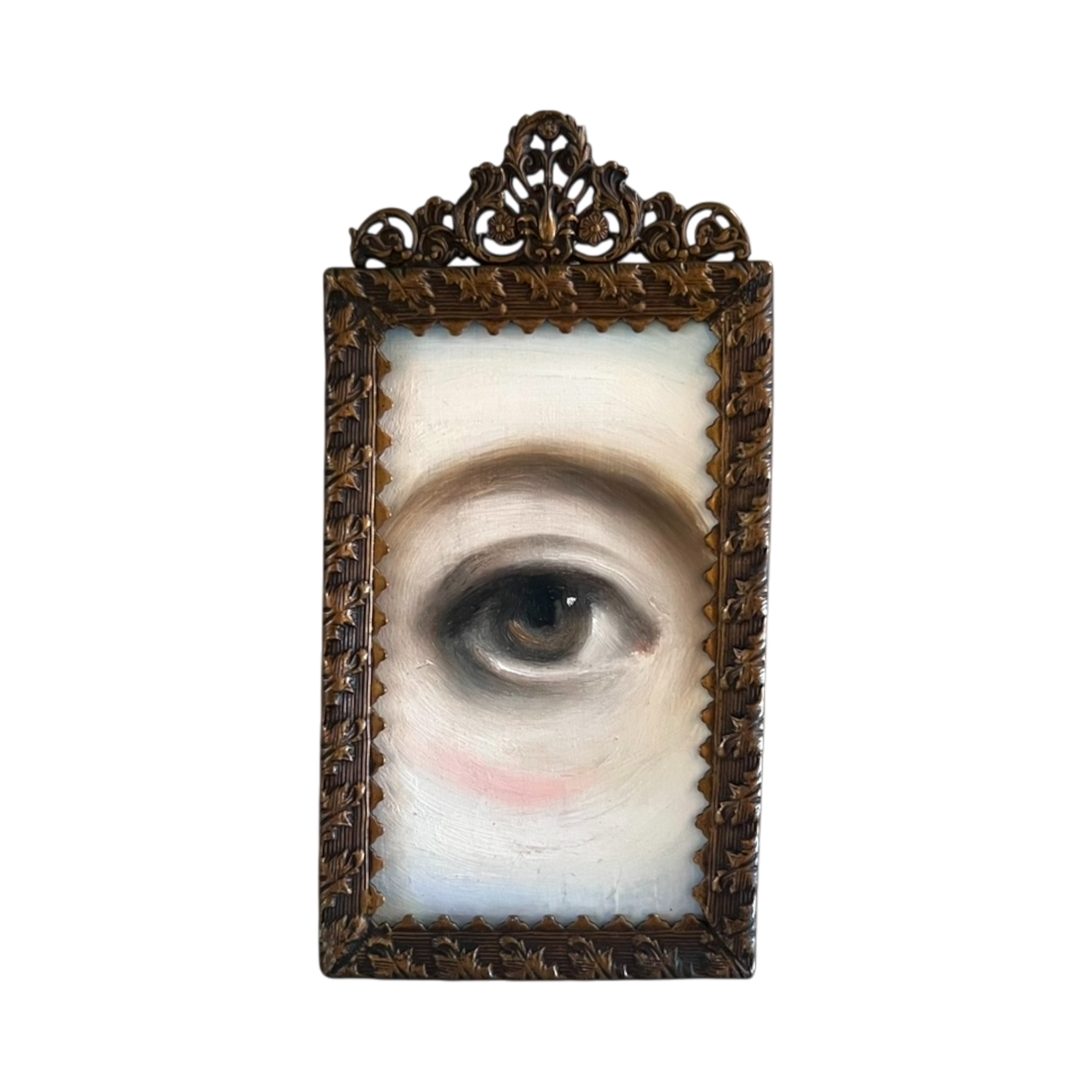 No. 2819 Lover's Eye Painting in a Victorian Frame