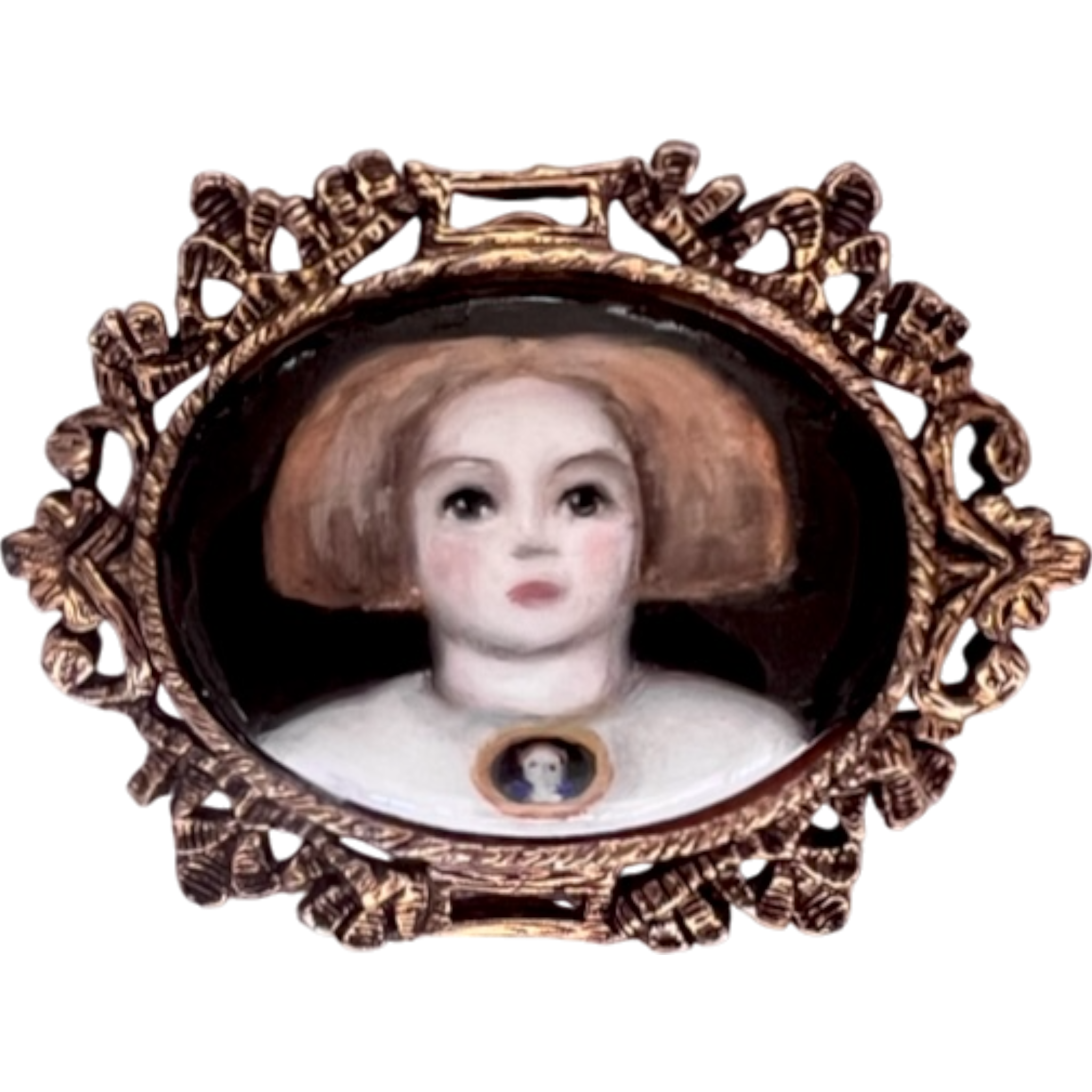 No. 2333 "Lisbet" Portrait Brooch