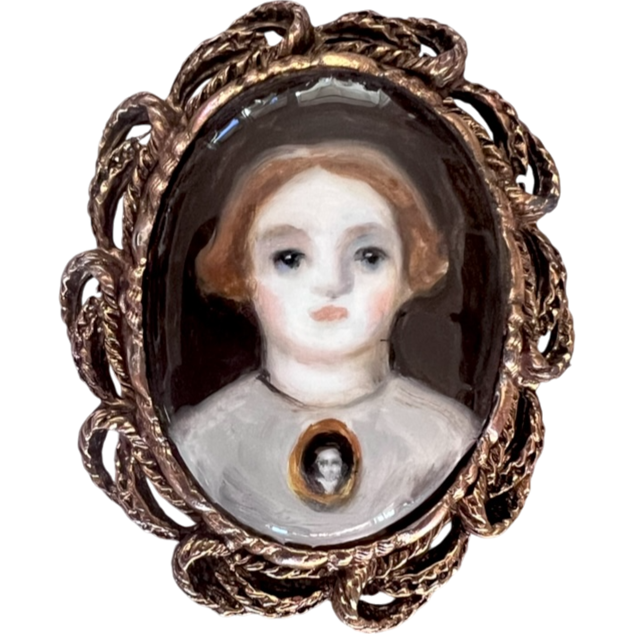 No. 2335 "Ottilie" Portrait Pendant-Brooch