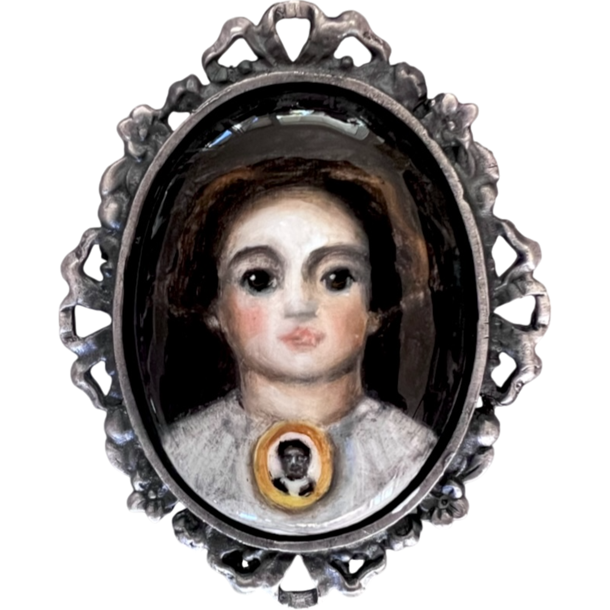 No. 2336 "Sabina" Portrait Brooch