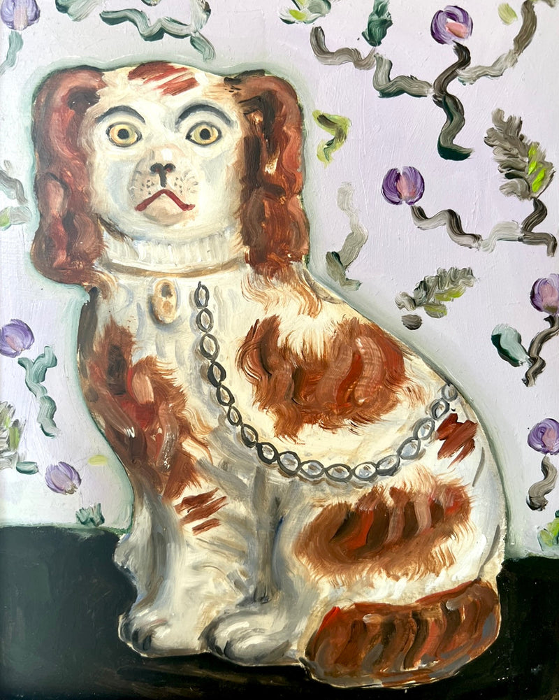 Crispin & Catherine the Red and White Staffordshire Spaniels Portraits
