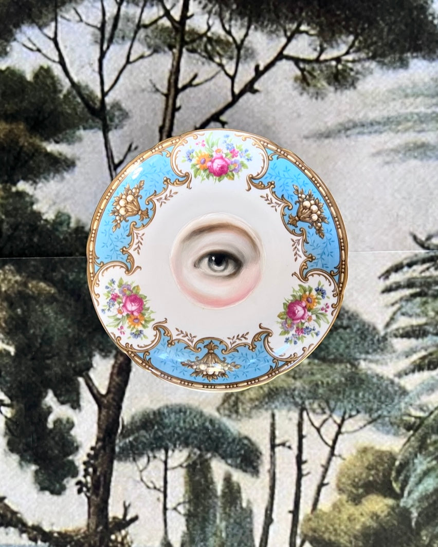 No. 2363 Lover's Eye Painting on a "Duchess" Pattern Plate