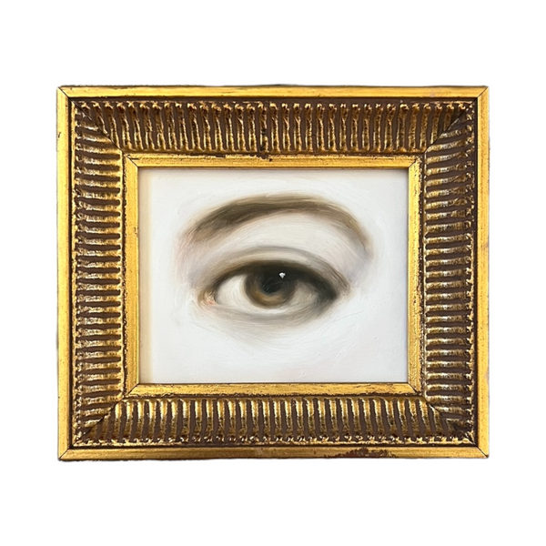 New! - Lover's Eye Painting in a Gold Frame