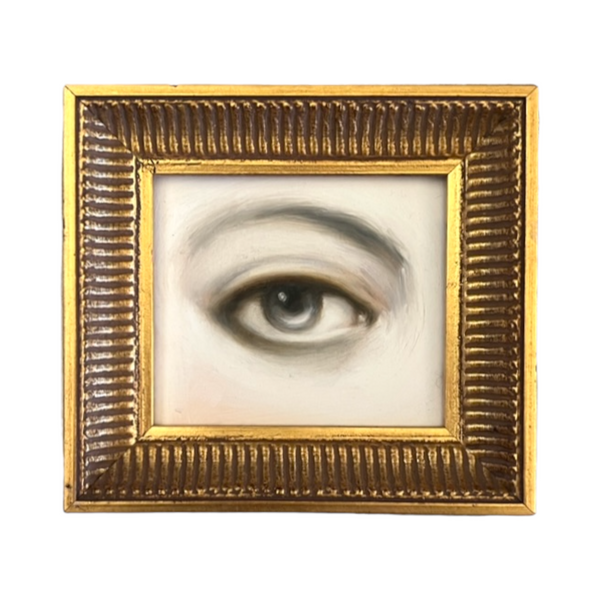 New! - Lover's Eye Painting in a Gold Frame