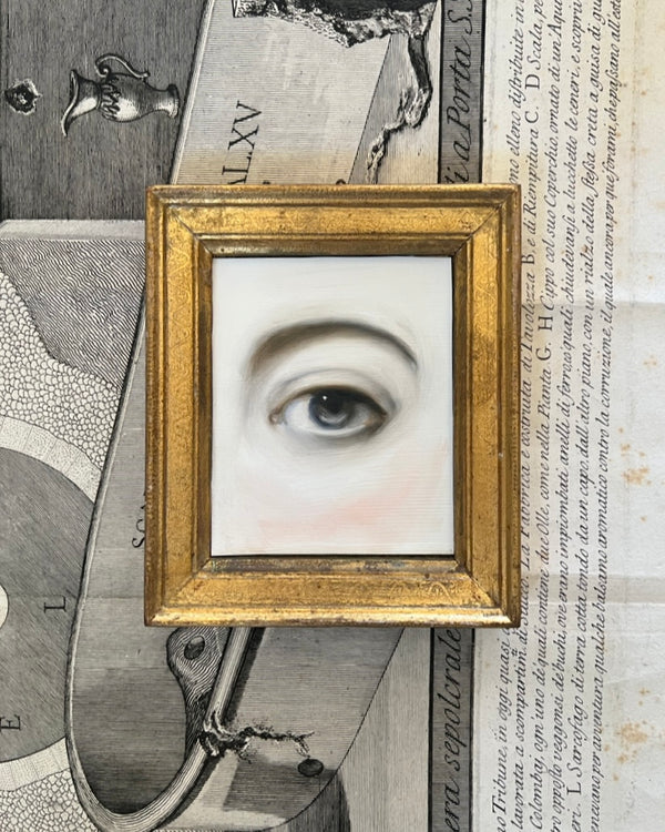 New! - Lover's Eye Painting in a Gold Florentine Frame