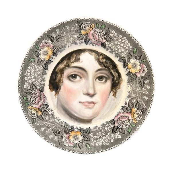 New! - Portrait Plate: "'When One Scheme of Happiness Fails,' Remembered Amelia with Great Determination, 'Human Nature Turns to Another'"