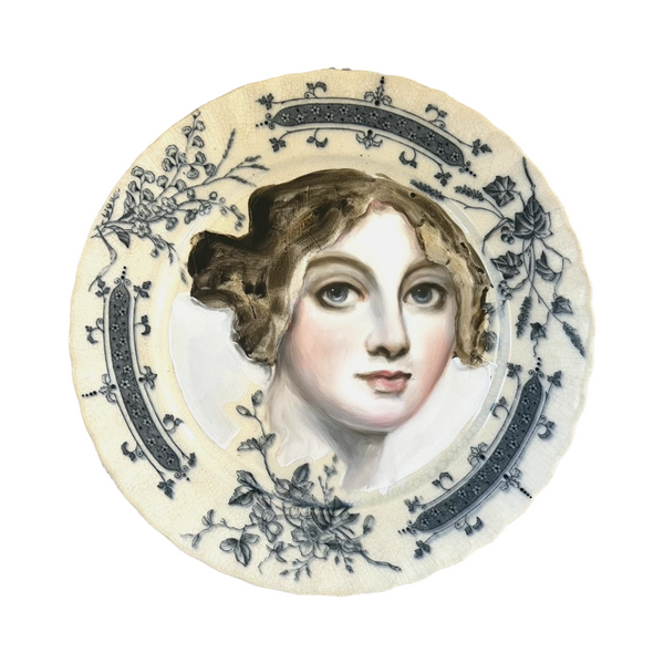 New! - Portrait Plate: "Teresa Studied the Law in Her Spare Time"