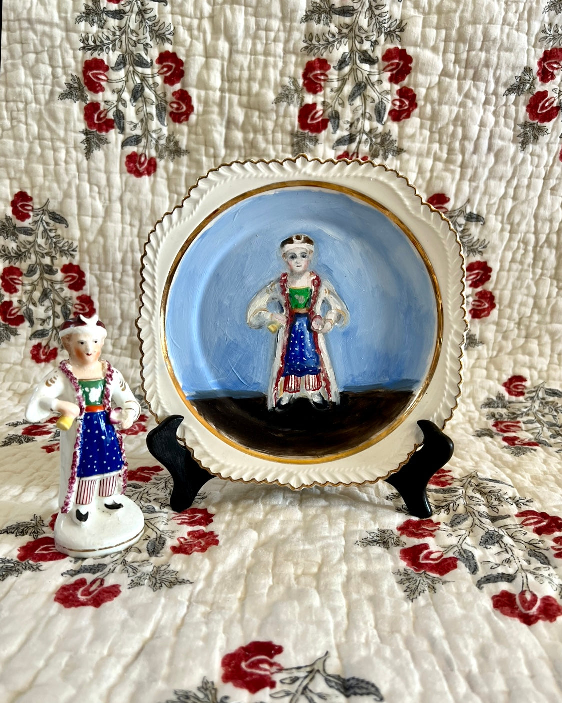 No. 1007 Staffordshire Gentleman in Costume à la Turque and his Portrait