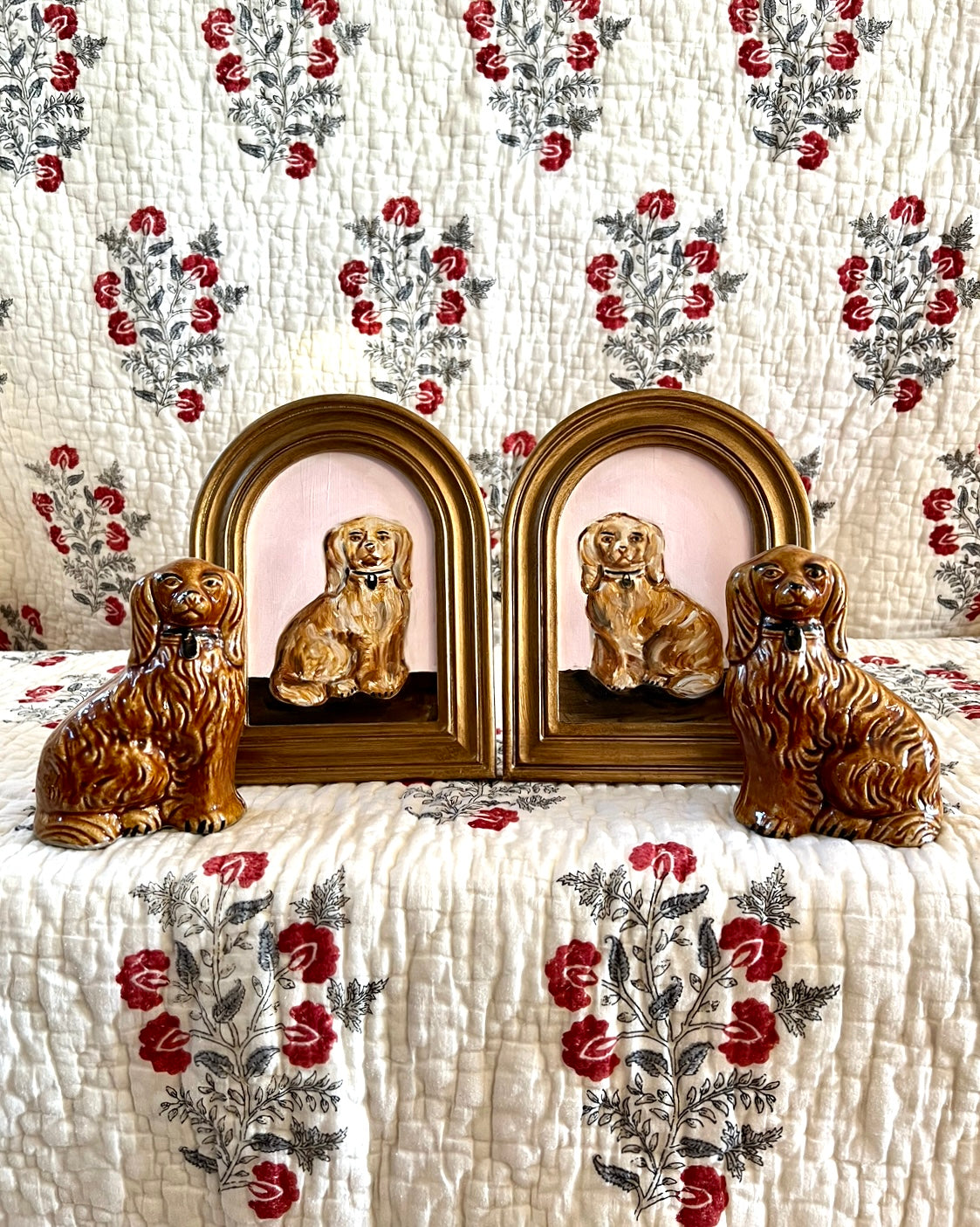 No. 1022 Theodore & Theobald the Treacle Staffordshire Spaniels and Their Portraits