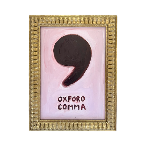 Oxford Comma - Pink & Burgundy