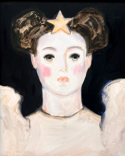 Storybook Portrait of Lady with Star