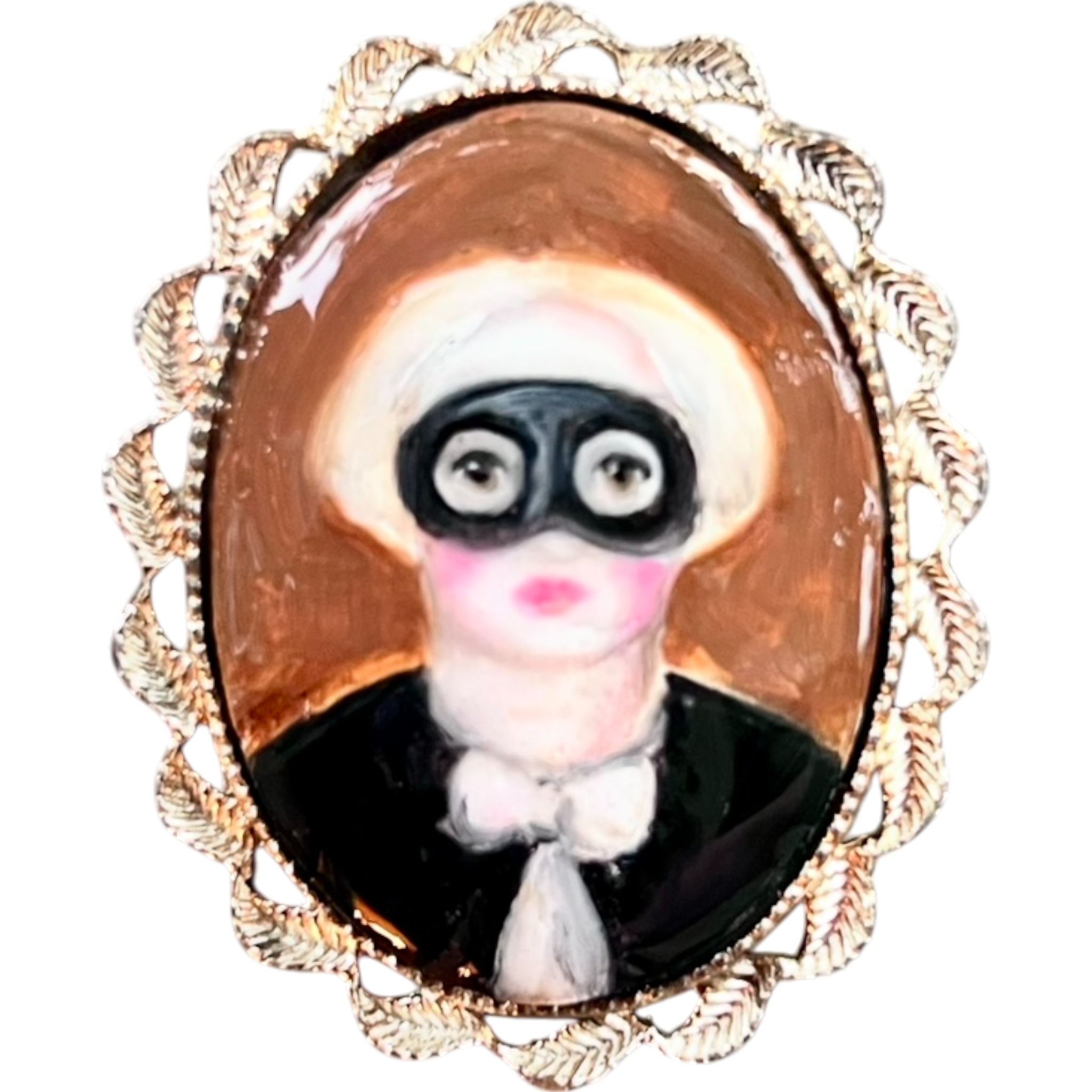 No. 2449 "Clara" Portrait Pendant-Brooch