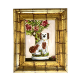 Frances the Red & White Staffordshire Dog (Spill Vase) and Her Portrait