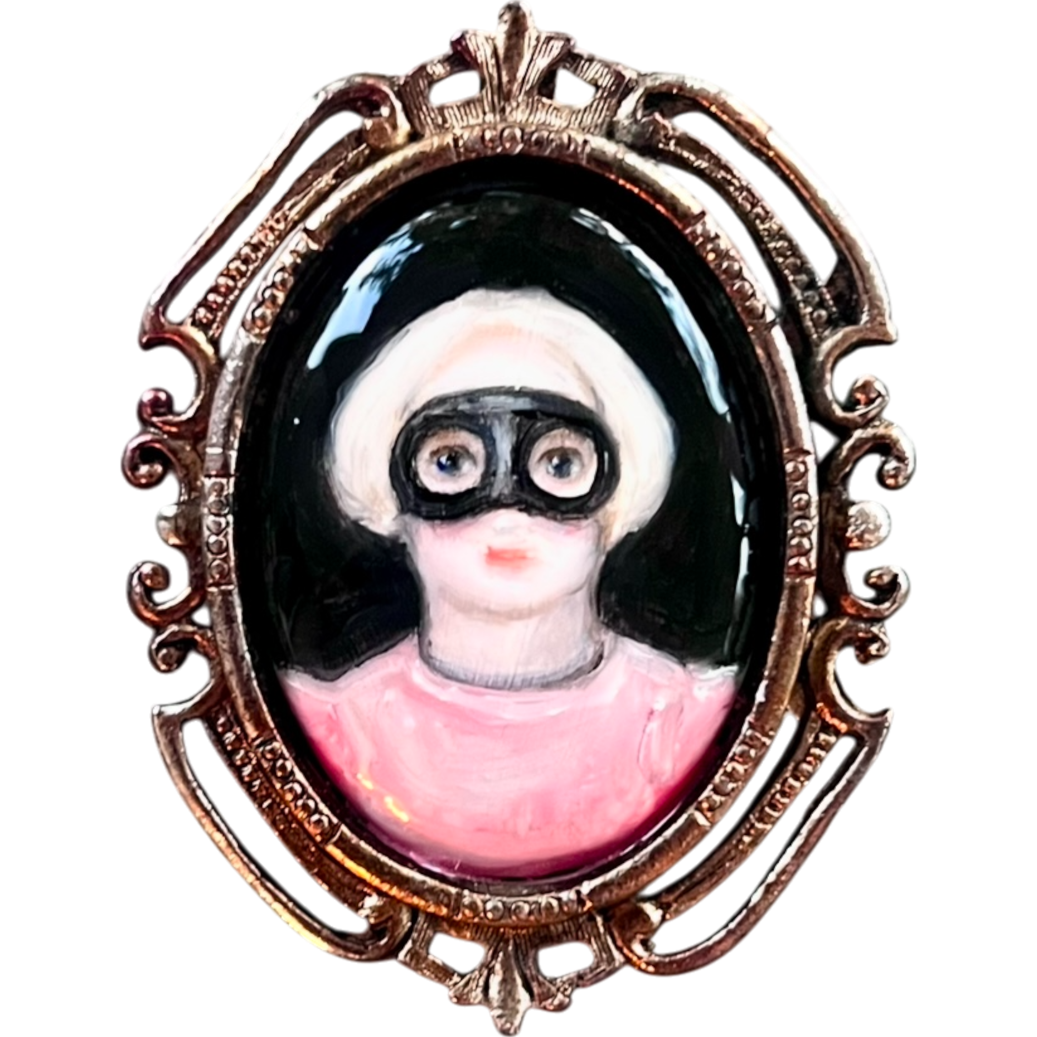 No. 2447 "Clorinda" Portrait Pendant Brooch